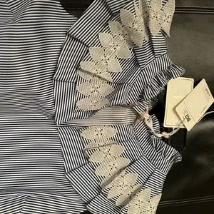 Dresses Nwt Ted Baker Kikkii Frill Bib Lace Applique Cotton